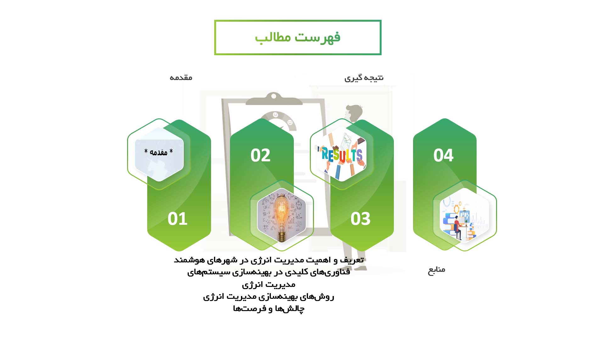 پاورپوینت در مورد بهینه‌سازی سیستم‌های مدیریت انرژی در شهرهای هوشمند